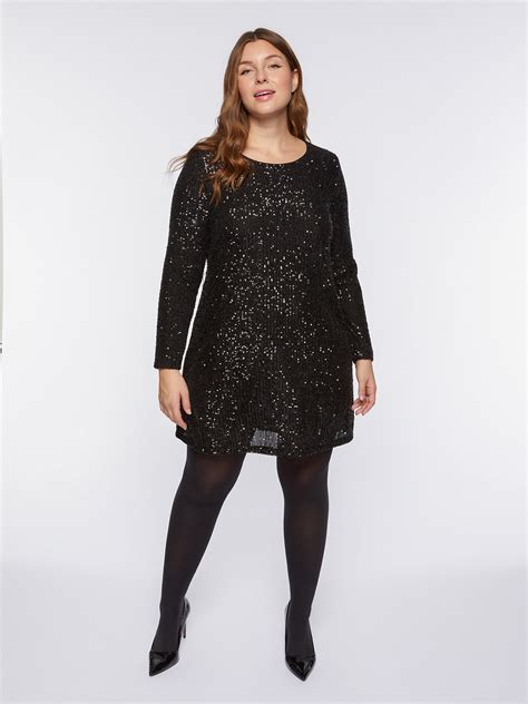 Vestito nero full paillettes 